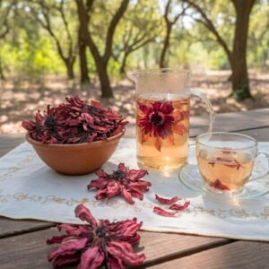 פרח לוטוס אדום